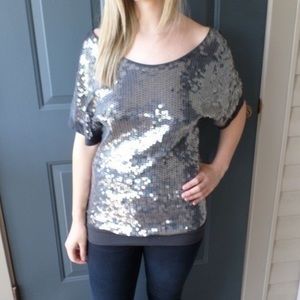 Backless Sequin Top